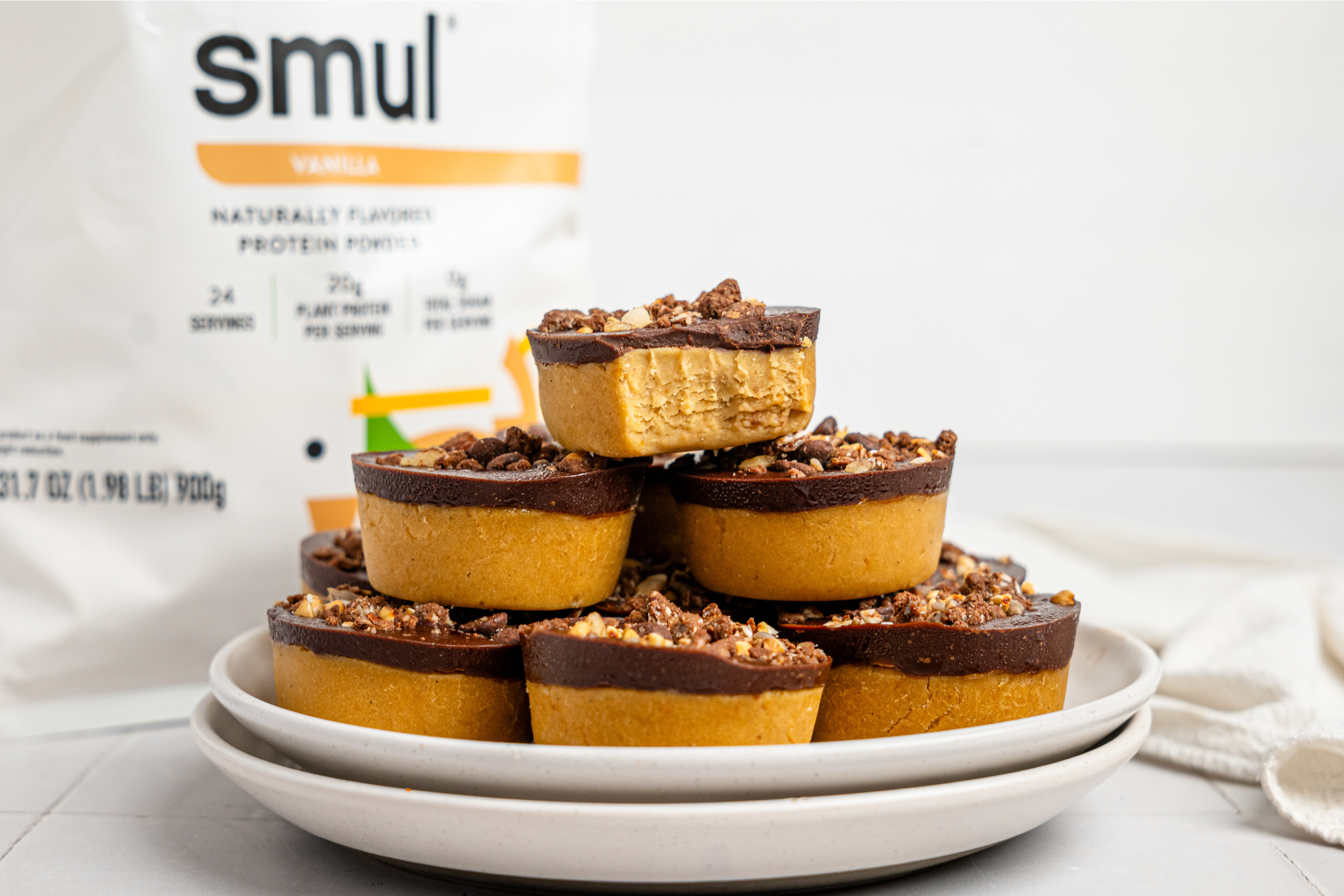 protein cookie dough cups