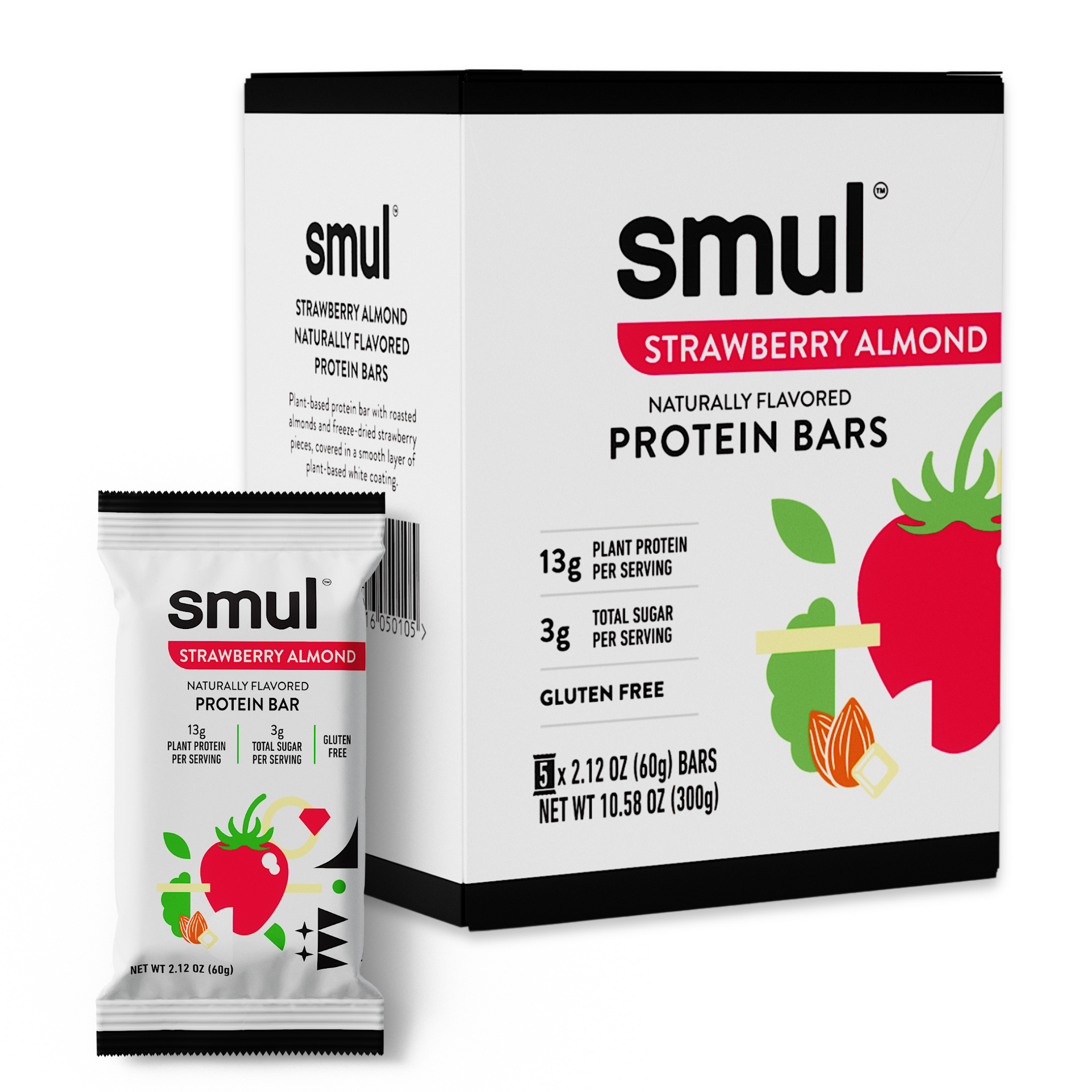Strawberry Almond Protein Bar (5's/12's)