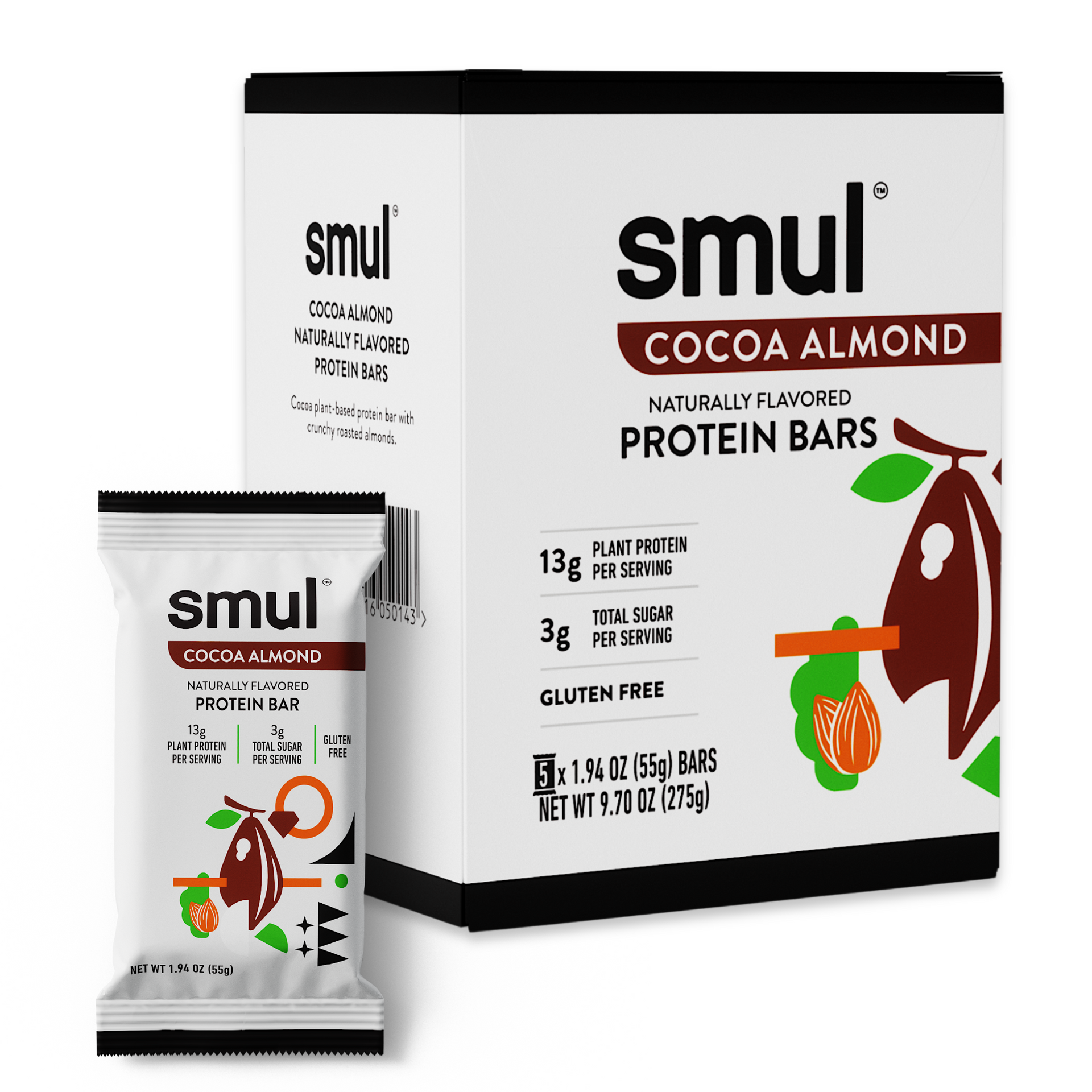 Cocoa Almond Protein Bar (5's/12's)