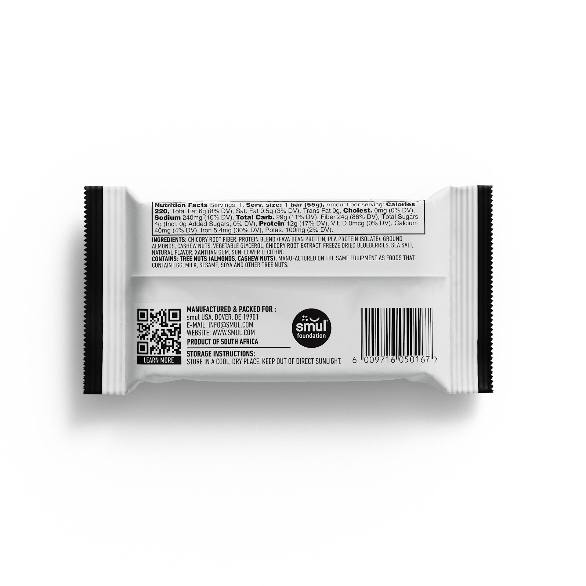 Blueberry Cashew Protein Bar (5's/12's)