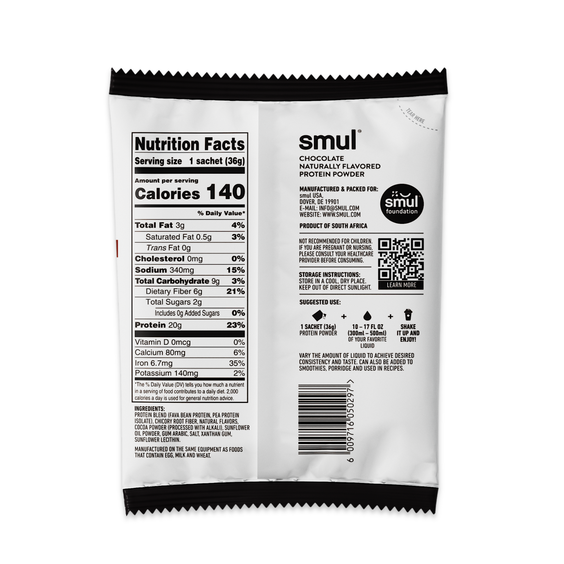 Chocolate Protein Powder (1.9lb/15's)
