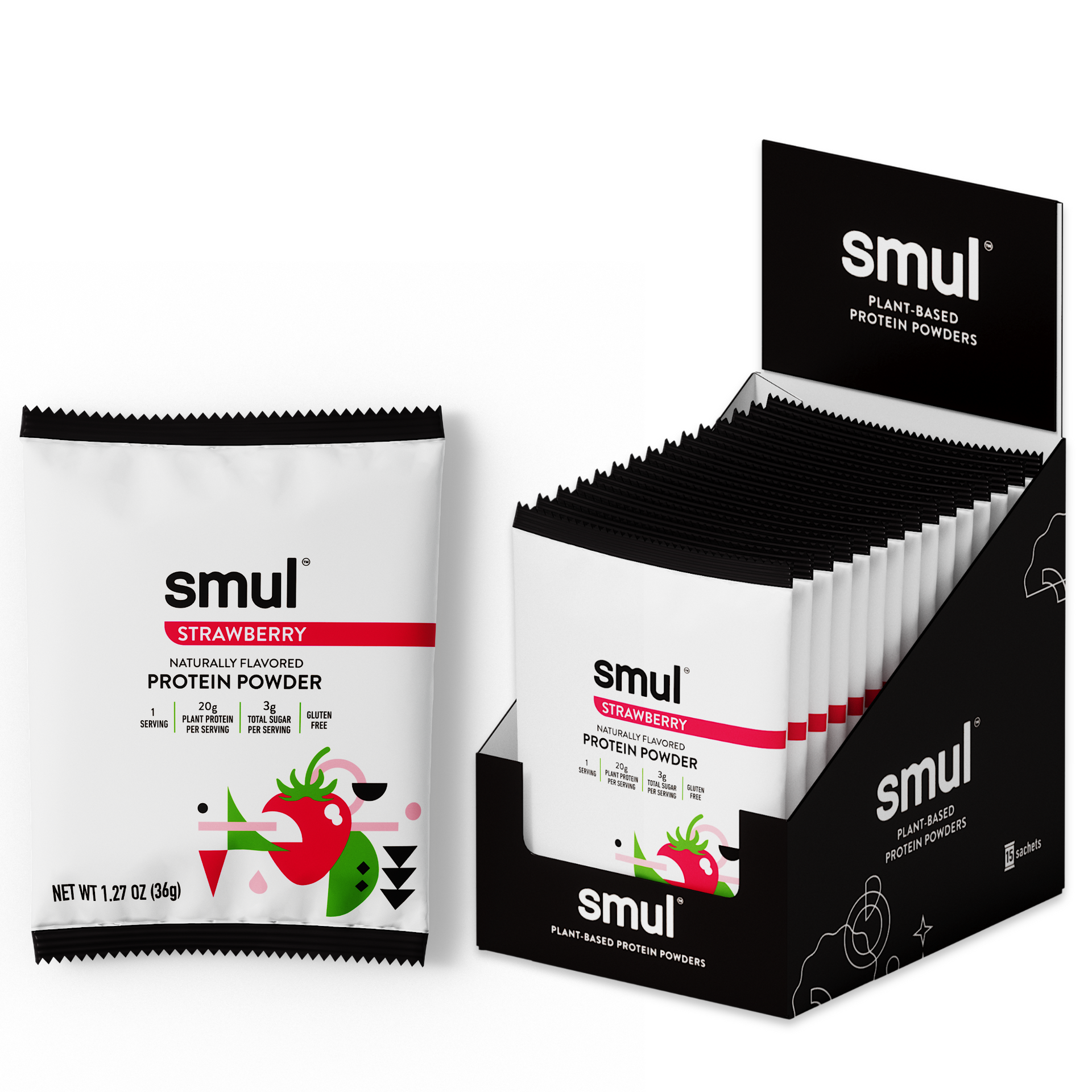 Strawberry Protein Powder (1.9lb/15's)