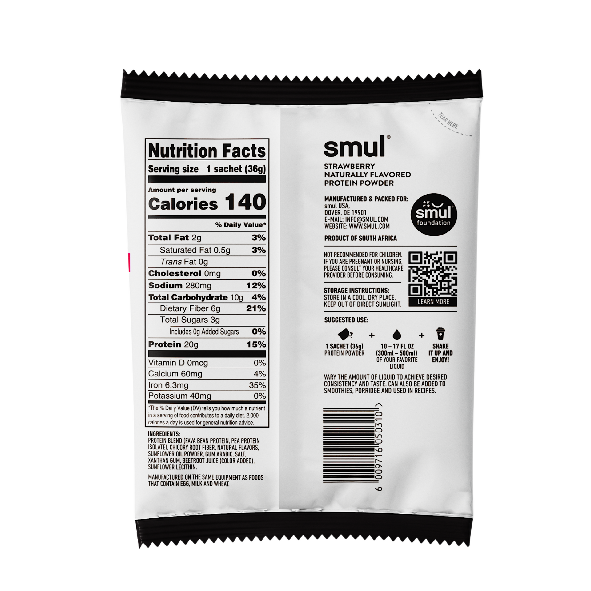 Strawberry Protein Powder (1.9lb/15's)