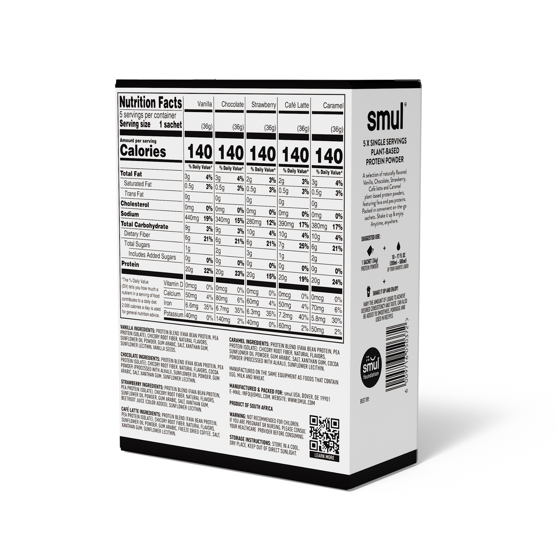 Protein Powder Variety Pack - 5 servings
