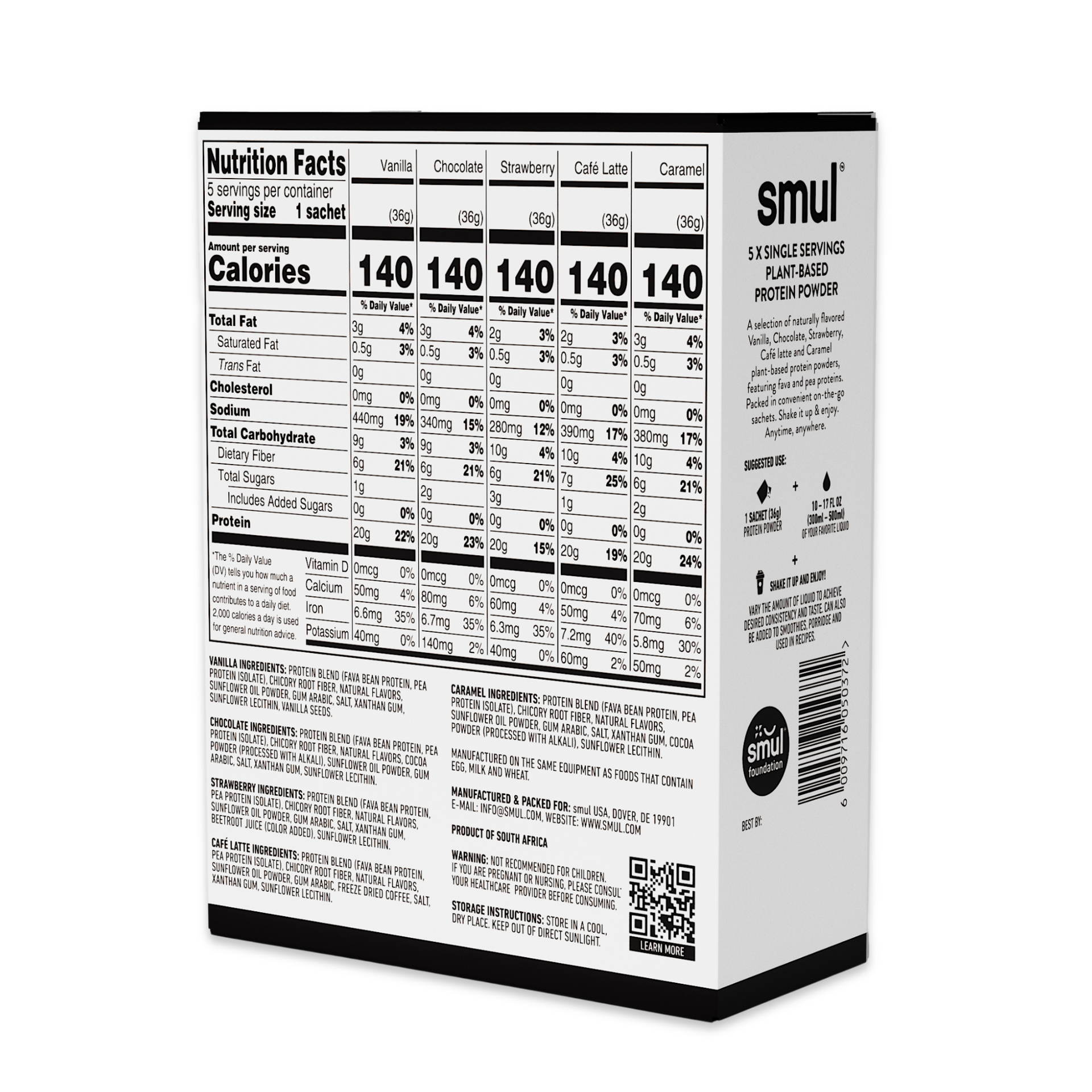Protein Powder Variety Pack - 5 servings