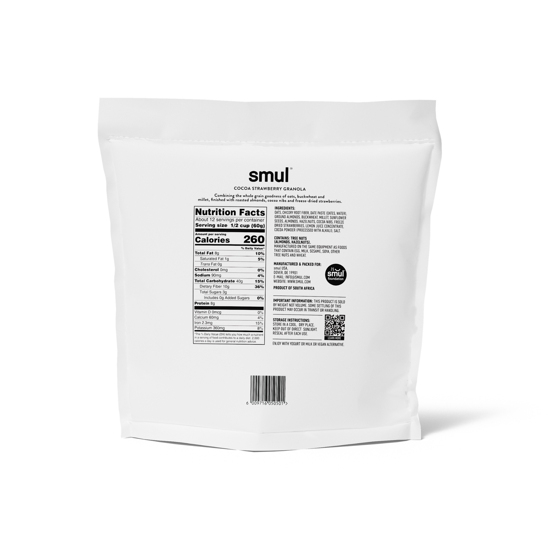 Cocoa Strawberry Granola (10.6/25.4oz)