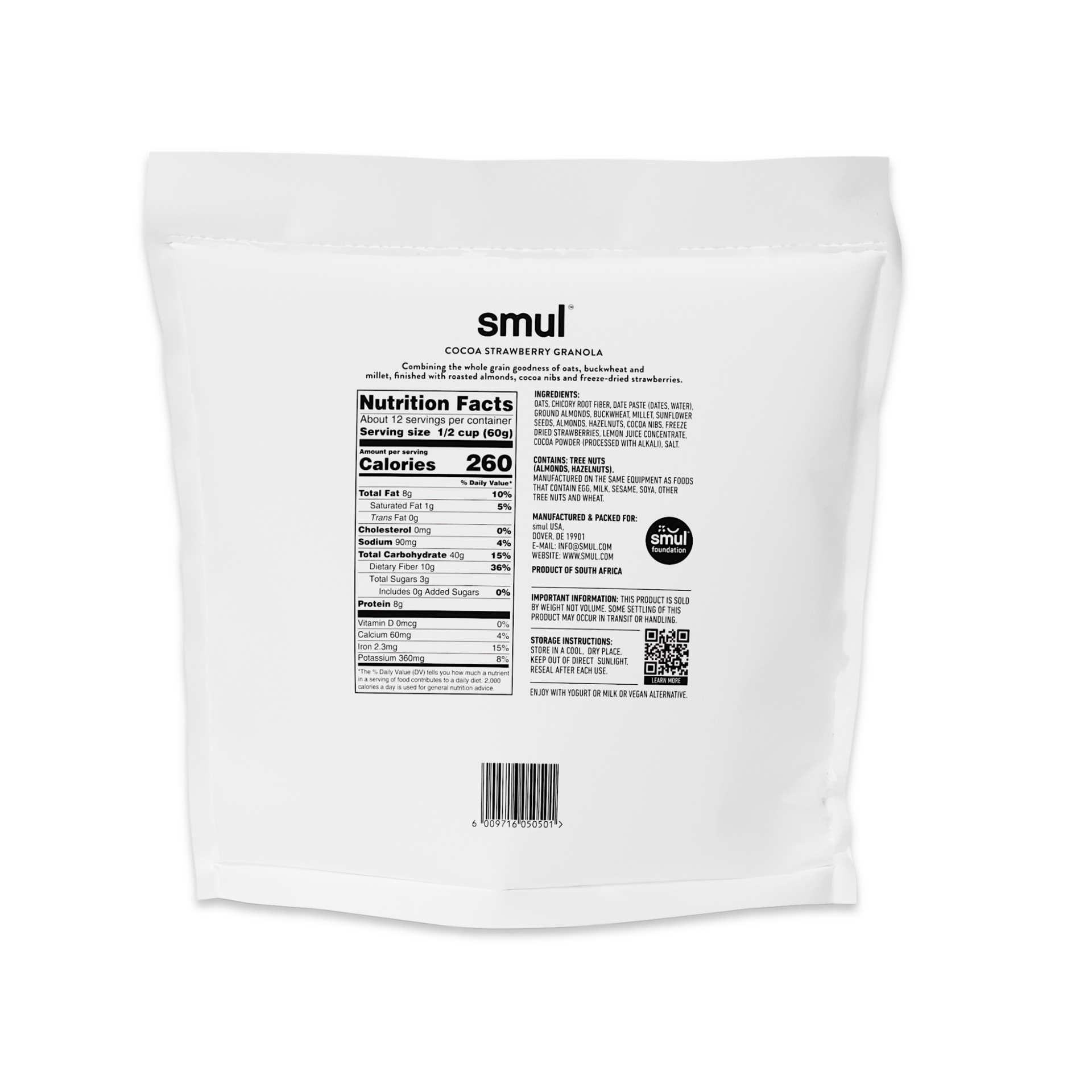 Cocoa Strawberry Granola (10.6/25.4oz)