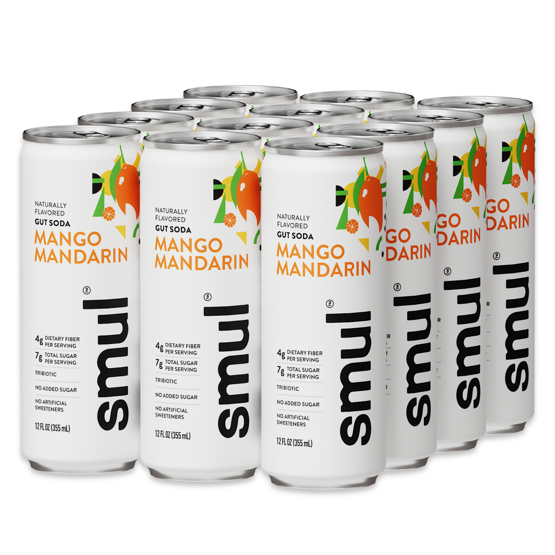 Mango Mandarin Gut Soda - 12 pack