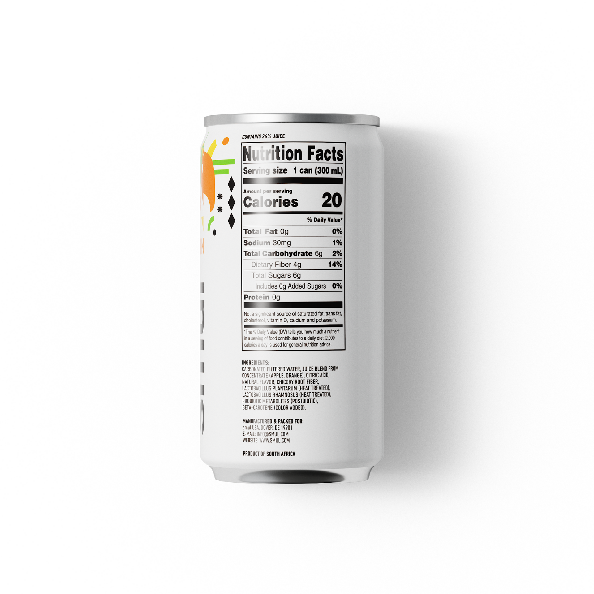 Mango Mandarin Gut Soda - 12 pack
