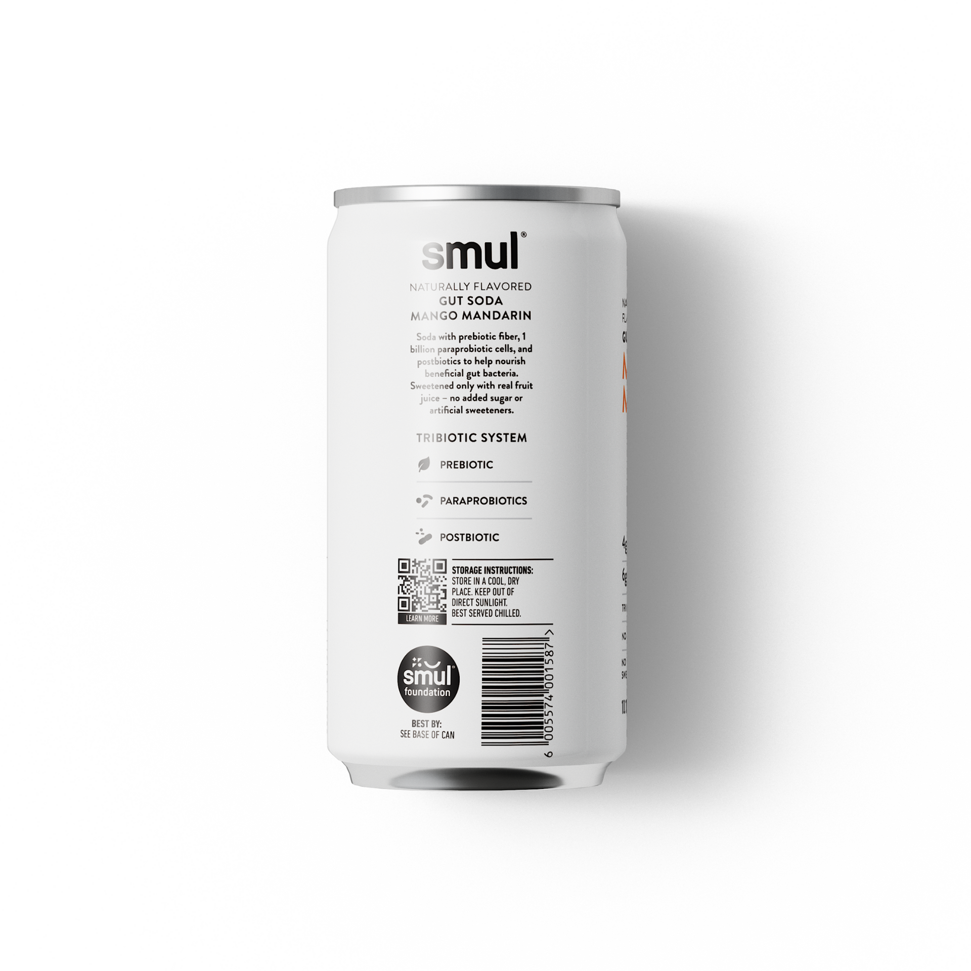 Mango Mandarin Gut Soda - 12 pack