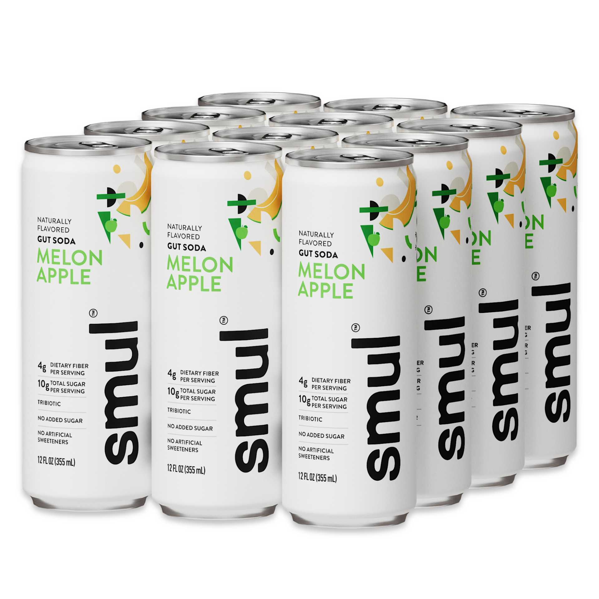 Melon Apple Gut Soda - 12 pack
