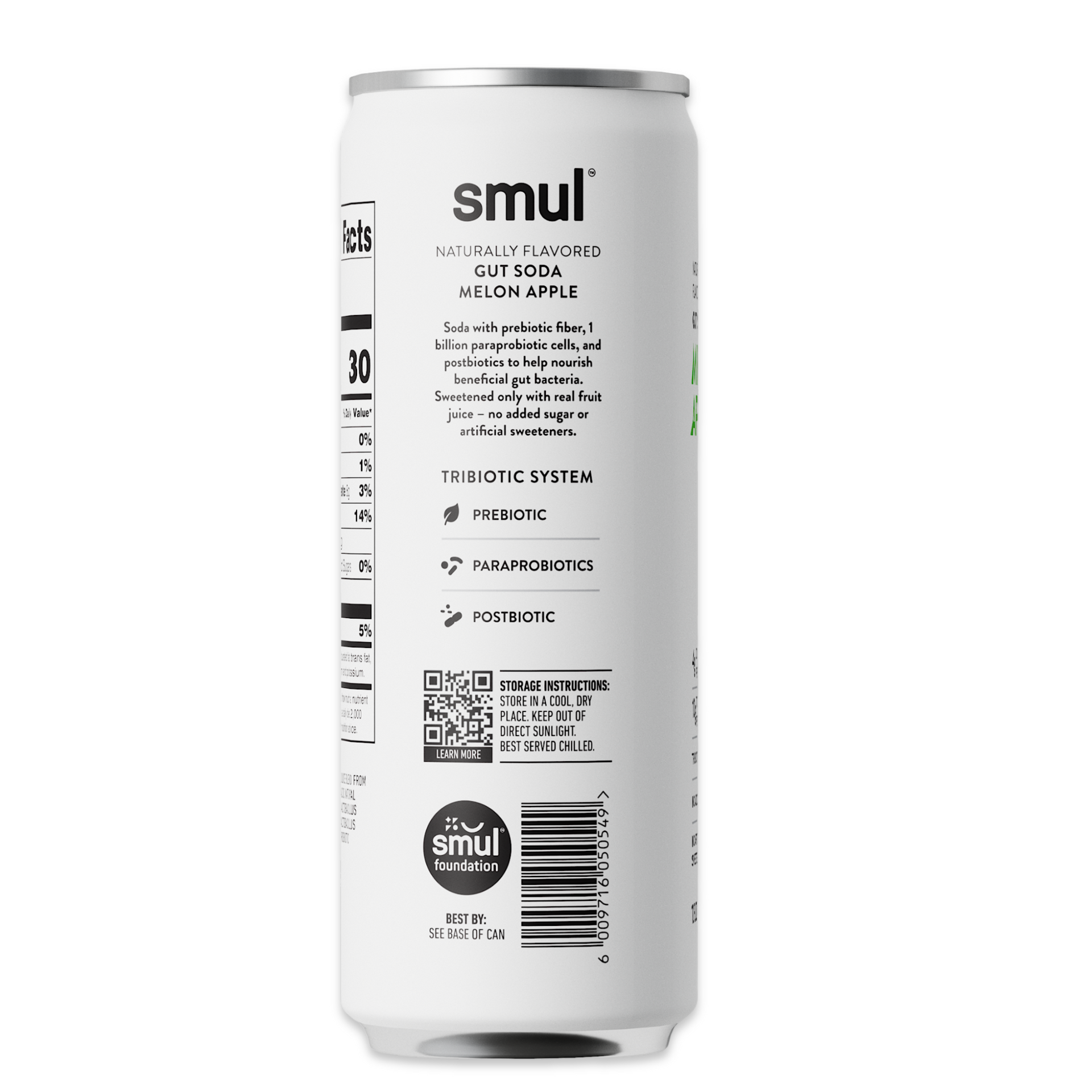 Melon Apple Gut Soda - 12 pack